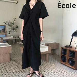 [에꼴드파리]블랑 셔링 롱원피스_F35WOB013Z