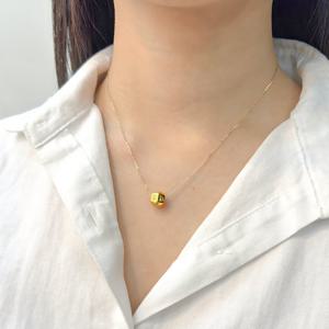 오팔하우스 24k 옴자 팔각볼 펜던트 목걸이 OPPN0904