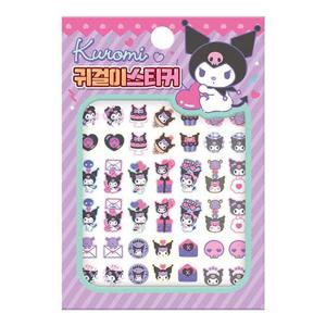 학산문화사 산리오 캐릭터즈 쿠로미 귀걸이 스티커