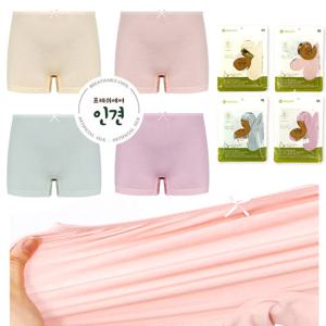 [제이코튼]여아 통풍 여름드로즈 사각팬티 4종세트 여름팬티
