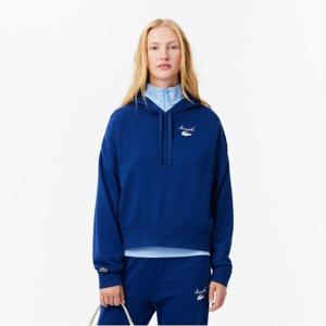 라코스테 공식 여성 그래픽 포인트 후드 스웨트셔츠 SF2649-54N HBM