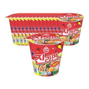 오뚜기 진라면컵 매운맛 65g 15개