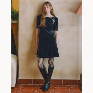 [올리브데올리브]벨벳 핏앤 플레어 원피스 (OW4WOB17)