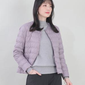 애비뉴투지 엄마옷 물결 누빔 오리털 초경량 숏 패딩 J12429