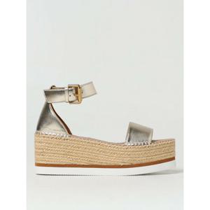 [SEE BY CHLOE] 라프리마 여성 에스파드리유 See 바이 Chlo  메탈릭 레더 SB32201A17010 711 골드 /6