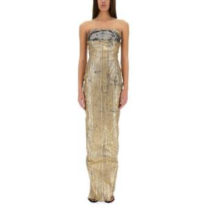 릭오웬스 여성 메탈릭 HOLLYWOOD BUSTIER 맥시 드레스 RP01E7524_SGMC02