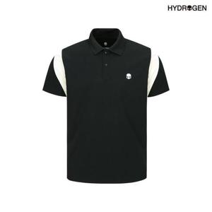 [하이드로겐] 남성 소로나 혼방 요꼬 반팔카라티 H11D2TO314_BK