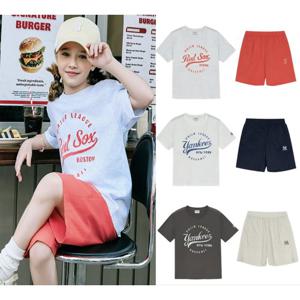 MLB키즈 빈티지 원형 아트웍 반팔세트 (7AS1VT13SET)