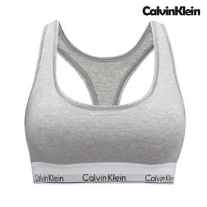 캘빈클라인 언더웨어 CK 여성 모던 코튼 레이서백 논패드 브라렛 속옷 그레이 F3785-020