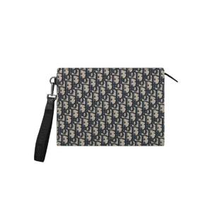 디올 A5 트라이앵글 파우치 베이지 블랙 2ESCA483YKY-H27E