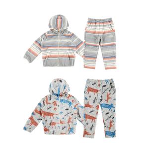 노스페이스 키즈 TODDLER HEAVY FLEECE ZIP UP SET RNI4FJ82V-GRY
