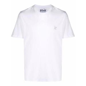 25 FW 골든구스 글리터 로고 프린트 반소매 티셔츠 GMP00880P000594 TP435289550