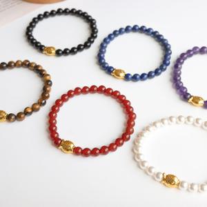 오팔하우스 24K 골드피쉬 원석 팔찌 OPPB0316