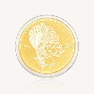 수앤진골드 금붕어 코인 골드바 24K 순금 0.2g