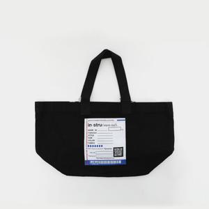 미하라야스히로 빅패치로고 캔버스 공용 토트백 I12BG701 BLACK