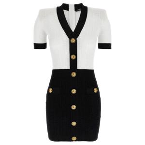 발망 숏 원피스 FF1R6033KI50EAB White Black