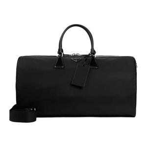 프라다 리나일론 브러쉬드 가죽 더플백 블랙 2VC018 789 F0002
