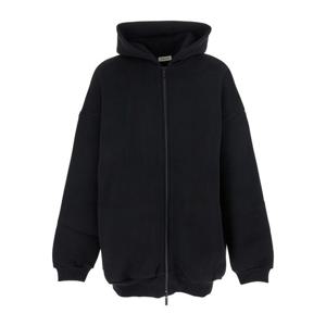 피어오브갓 블랙 드롭 숄더 코튼 블렌드 후드티 FG25FW12120FLC