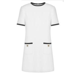 모스키노 미디 원피스 J0422 55170001 WHITE