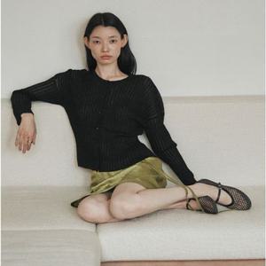 [ZOOC] 시스루 가디건  니트 뷔스티에 (Z253KSL006)