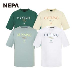 [네파] 공용 픽토그램 반팔 라운드 티셔츠 (루즈핏) 7JD5370