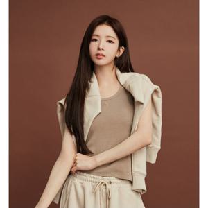 [지오다노]여성 골지 라운드 나시 325940