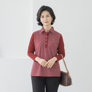 엄마옷 마담4060 앤드스판카라티셔츠 데일리룩 여성 -ZTE2510019-