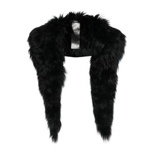 사피오 롱 퍼 칼라 알파카 숄 N68ALPACA BLACK