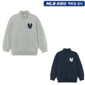 [MLB키즈]스트릿 메가베어 로고 아트웍 반집업 맨투맨 7AMTC0156