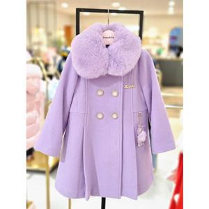 [프렌치캣 9D] 바이올렛 모직 코트 (Q46DBC010S)