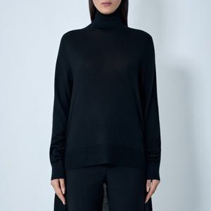 25 FW 토템 더블 슬리브 컨스트럭션 웨이스트 울 실크 터틀넥 스웨터 254 WRT0615 YA0087 0