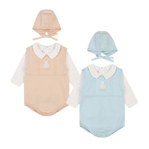 [아가방]페페니트바디수트(모자)(BEIGE,MINT) 01S527903