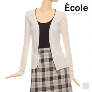 [에꼴드파리]ECOLE 배색 슬림 가디건_F09WRB002Z