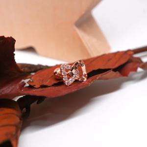 오팔하우스 14k 리본 큐빅 피어싱 OPKYE0315