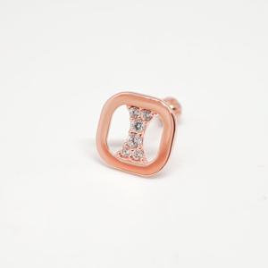 오팔하우스 14k 스퀘어 큐빅 피어싱 OPKYE0362