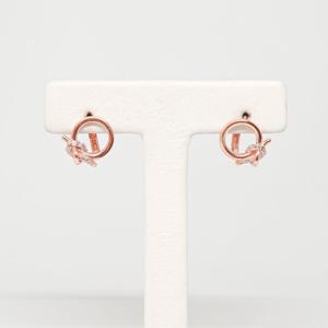 오팔하우스 14k 매듭 큐빅 원터치 귀걸이 OPNIE3465-1