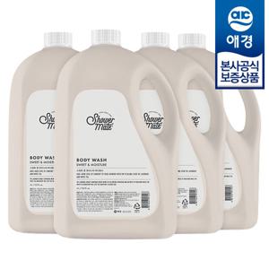 [애경]샤워메이트 스위트 모이스처 바디워시 4L x4개