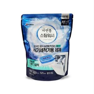 쿨샵 앨지 자연퐁 스팀워시 식기세척기 세제 55개입