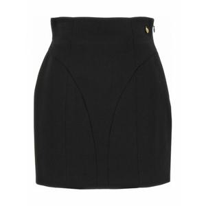 [BALMAIN] 라프리마 여성 미니 하이 웨이스트 미니스커트 DF1LA465VB000PA 블랙 /8