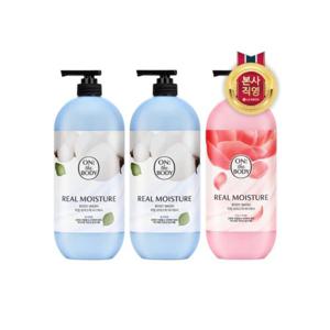 [온더바디]온더바디 리얼모이스춰 바디워시 900g X 3개(웜코튼2+