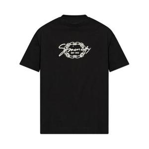 지방시 반팔 티셔츠 BM71MG3YPK001 BLACK DOM