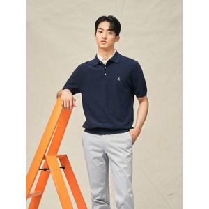 [빈폴멘] 젠틀 칼라넥 니트 네이비 (BC5251C24R)