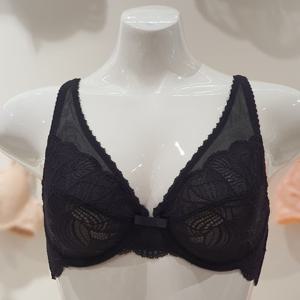 [바바라] 기능성 풀컵 홑겹 레이스 브라 ABR4431 BK