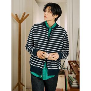 [신상40%OFF][빈폴멘] 스트라이프 라운드 카디건 네이비 (BC515AC13R)