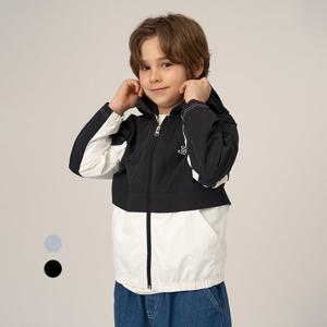 [예일키즈]배색 후드 바람막이 A5S017