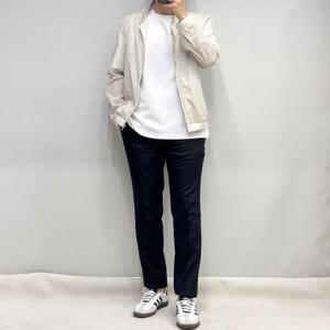 [바쏘옴므]초경량 간절기 바람막이 블루종자켓 WSY2UA55AIV