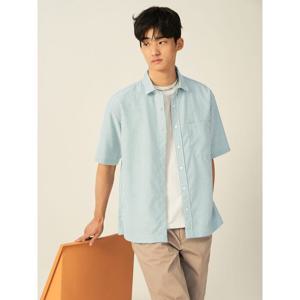 [빈폴멘] 폴리 옥스퍼드 스트라이프 반소매 셔츠  그린 (BC5465C52M)