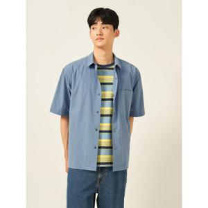 [빈폴멘] 화섬 솔리드 반소매 셔츠  로열 블루 (BC5565C86N)