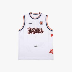 디아도라나시티 AQS D4221TSL52WHT 배즈본 메쉬 슬리브리스 WHITE