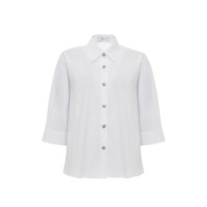 [샤틴]와이드 카라 화이트 셔츠블라우스/S252C280_CC